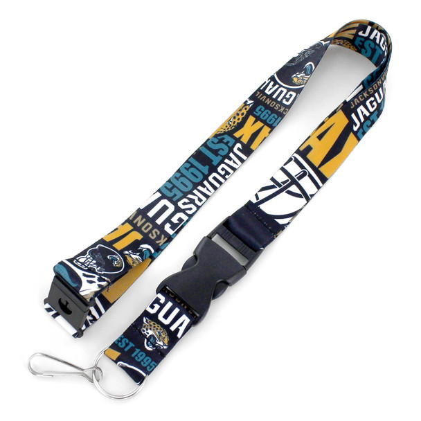 NFL Jacksonville Jaguars Dynamic Lanyard Keychain ID Holder NFL Fan Accessory