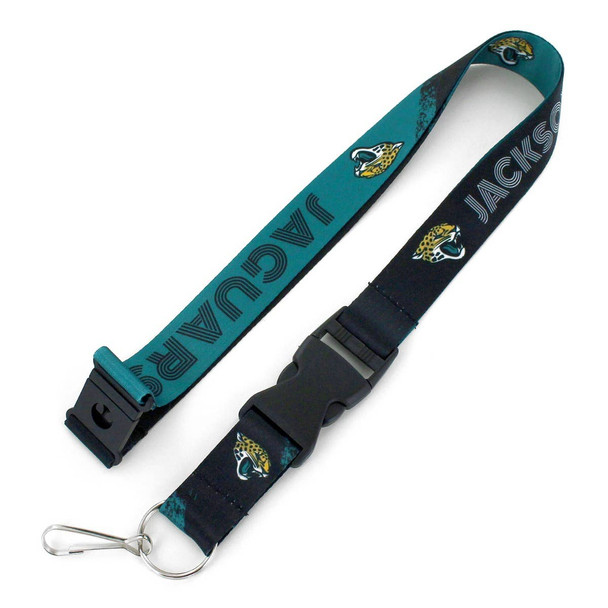 NFL Jacksonville Jaguars Crossfade Lanyard Keychain ID Holder NFL Fan Accessory