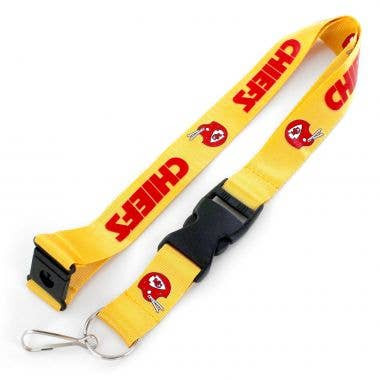 NFL Kansas City Chiefs Throwback Lanyard Keychain ID Holder NFL Fan Accessory