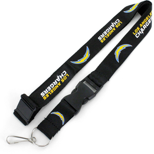 NFL Los Angeles Chargers Team Lanyard, Black
