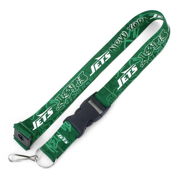 NFL New York Jets Graffiti Lanyard Keychain ID Holder NFL Fan Accessory