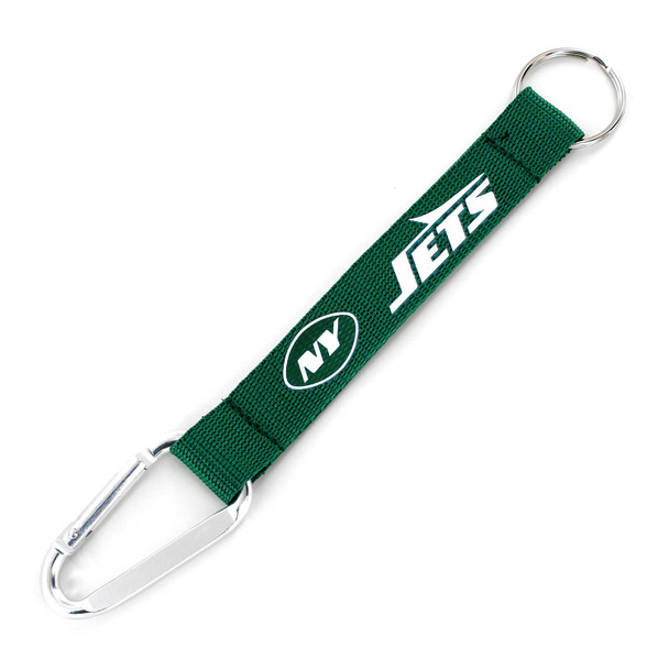NFL New York Jets Carabiner Lanyard Keychain ID Holder NFL Fan Accessory Keychain