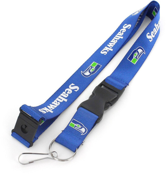 NFL Seattle Seahawks Throwback Lanyard Keychain ID Holder NFL Fan Accessory