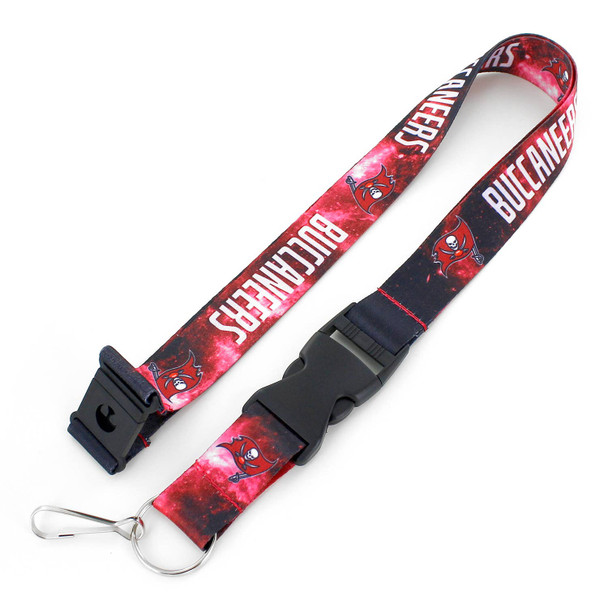 NFL Tampa Bay Buccaneers Galaxy Lanyard Keychain ID Holder NFL Fan Accessory
