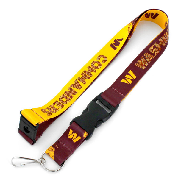 NFL Washington Commanders Crossfade Lanyard Keychain ID Holder NFL Fan Accessory