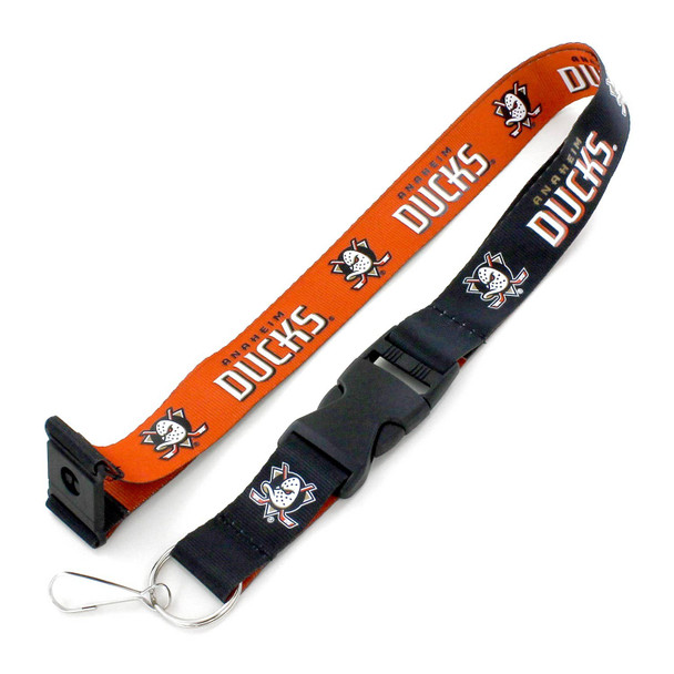 NHL Anaheim Ducks Reversible Lanyard Keychain ID Holder NHL Fan Accessory