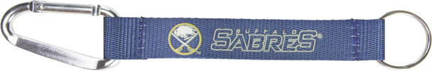 NHL Buffalo Sabres Carabiner Lanyard Keychain ID Holder NHL Fan Accessory Keychain