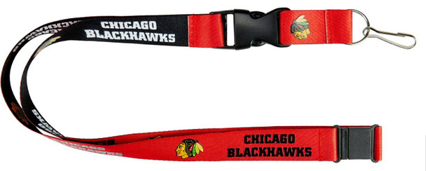 NHL Chicago Blackhawks Reversible Lanyard Keychain ID Holder NHL Fan Accessory