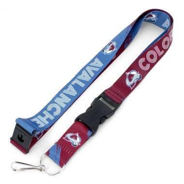 NHL Colorado Avalanche Crossfade Lanyard Keychain ID Holder NHL Fan Accessory