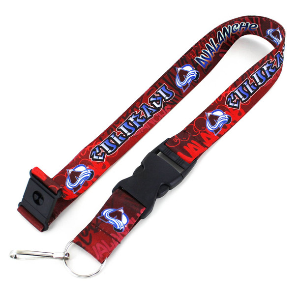 NHL Colorado Avalanche Graffiti Lanyard Keychain ID Holder NHL Fan Accessory