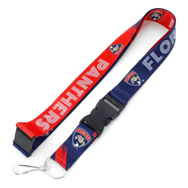 NHL Florida Panthers Crossfade Lanyard Keychain ID Holder NHL Fan Accessory