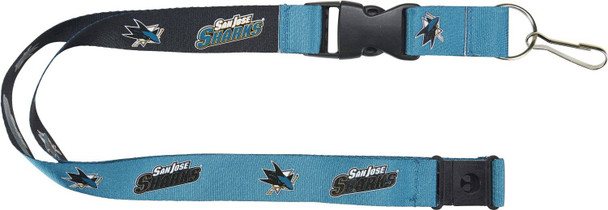 NHL San Jose Sharks Reversible Lanyard Keychain ID Holder NHL Fan Accessory