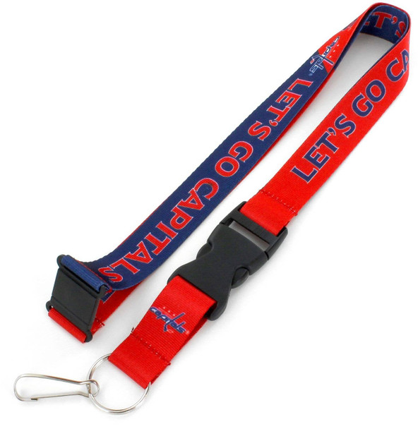 NHL Washington Capitals Slogan Lanyard Keychain ID Holder NHL Fan Accessory