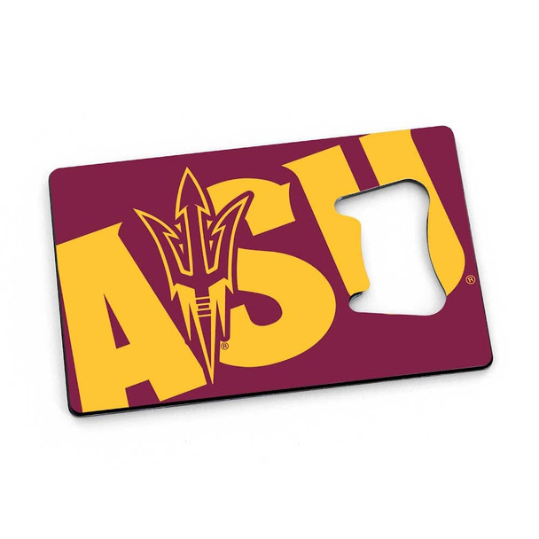 NCAA Arizona State Sun Devils Card Bottle Opener Magnet