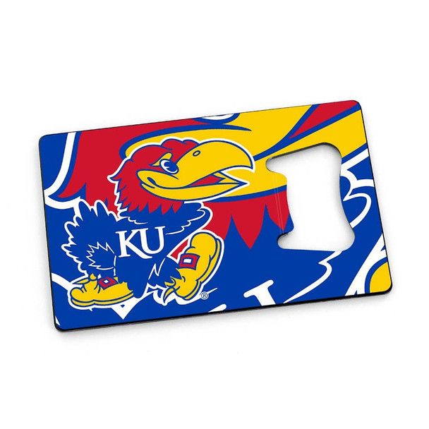 NCAA Kansas Jayhawks Credit Card Bottle Opener Magnet