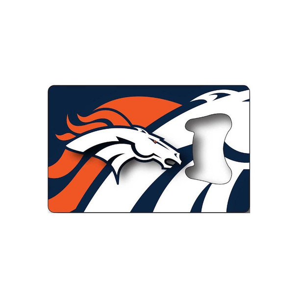 NFL Denver Broncos Credit Card Bottle Opener Magnet