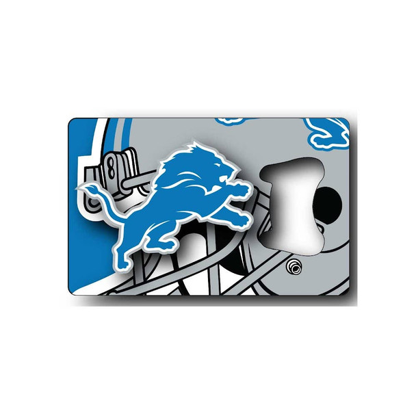 NFL Detroit Lions Credit Card Bottle Opener Magnet