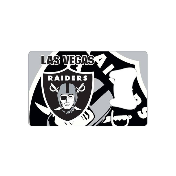 NFL Las Vegas "LV" Raiders Credit Card Bottle Opener Magnet