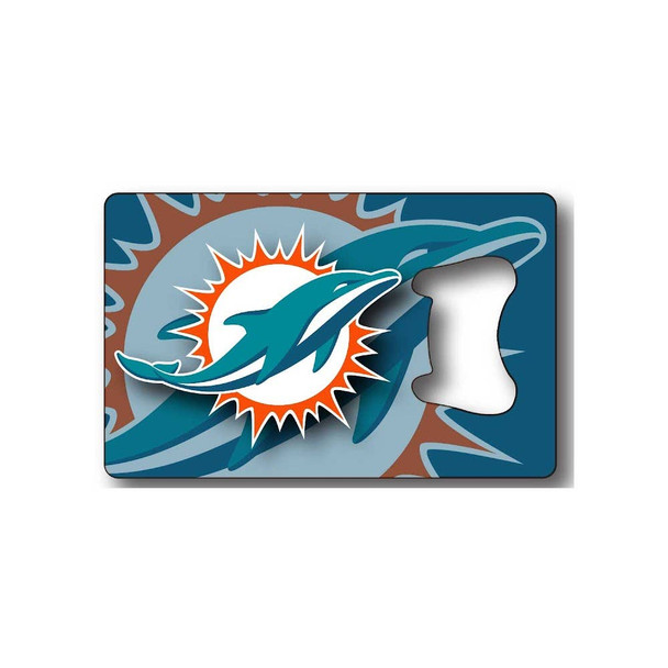 NFL Miami Dolphins Credit Card Bottle Opener Magnet