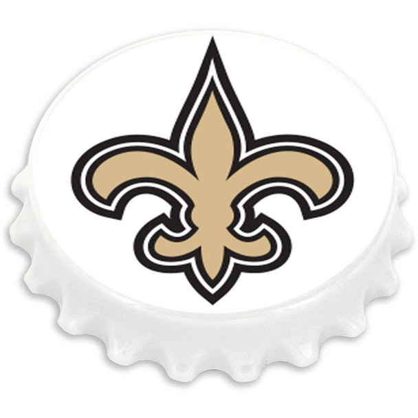 NFL New Orleans Saints Bottle Cap Bottle Opener Magnet