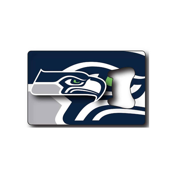 NFL Seattle Seahawks Credit Card Bottle Opener Magnet