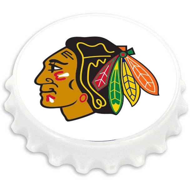 NHL Chicago Blackhawks Bottle Cap Bottle Opener Magnet