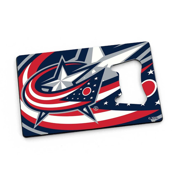 NHL Columbus Blue Jackets Credit Card Bottle Opener Magnet