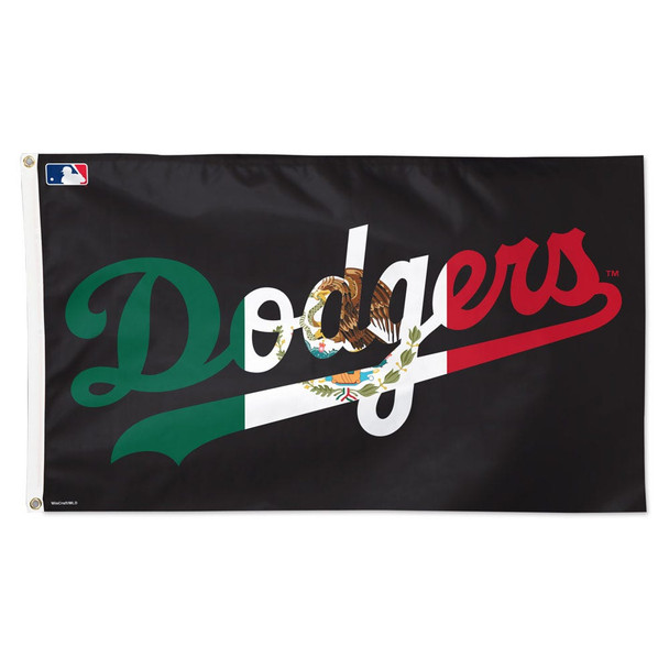 Los Angeles Dodgers Mexico Flag Deluxe 3x5