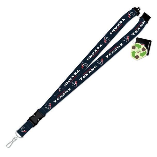 Houston Texans Team Logo Lanyard Keychain ID Holder NFL Fan Accessory