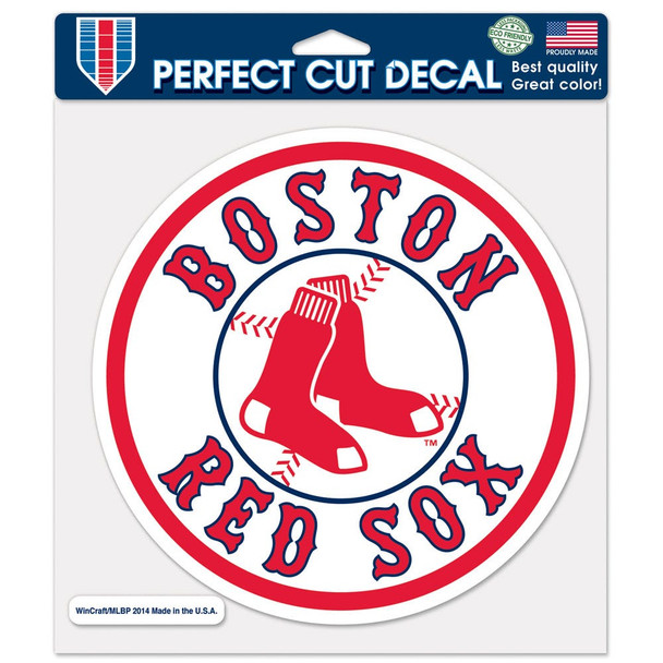 Boston Red Sox Perfect Cut Decal 8x8 Die Cut Color