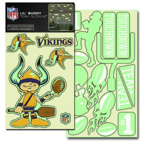 Minnesota Vikings Lil' Buddy Glow in the Dark Decal Kit