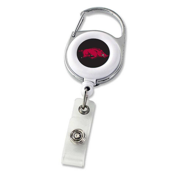 NCAA Arkansas Razorbacks Deluxe Clip Badge Reel