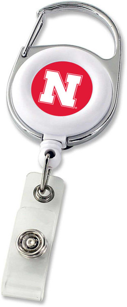 NCAA Nebraska Cornhuskers Deluxe Clip Badge Reel