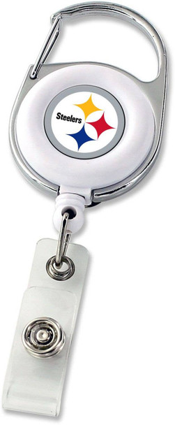NFL Pittsburgh Steelers Deluxe Clip Badge Reel