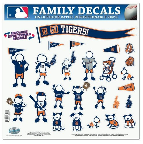 Detroit Tigers Large Family Decal Set