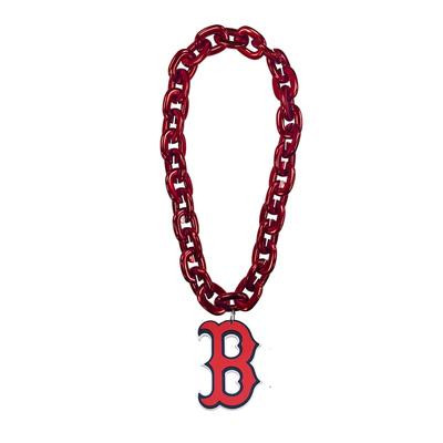 Boston Red Sox Team Fan Chain Necklace MLB Foam Chain Fan Gear