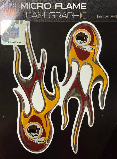 Washington Redskins Micro Flame Auto Emblem
