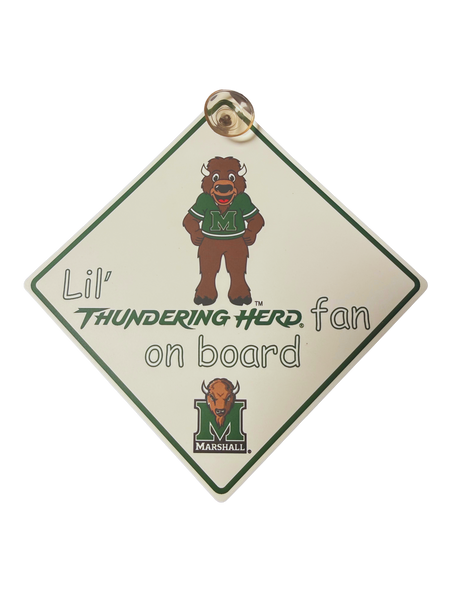 Marshall Thundering Herd Lil Fan On Board Sign