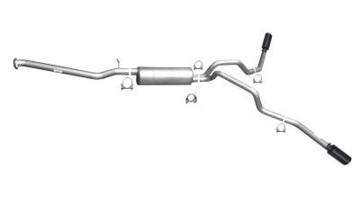Gibson Cat-Back Exhaust for 2002–2007 Chevrolet Silverado 1500 / GMC Sierra 1500 4.3L / 4.8L / 5.3L – Dual Extreme Black (65003B)