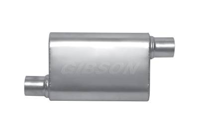 Gibson MWA Stainless Steel Muffler 2.25" Offset / 2.25" Offset 14" Oval Body BM0103