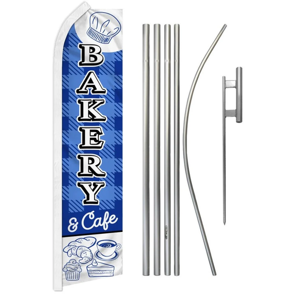 Bakery & Cafe Super Flag & Pole Kit