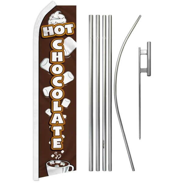 Hot Chocolate Super Flag & Pole Kit