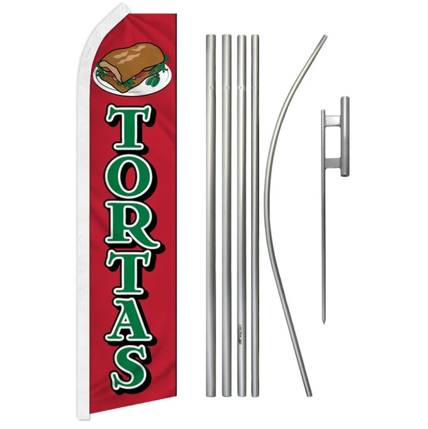 Tortas Super Flag & Pole Kit