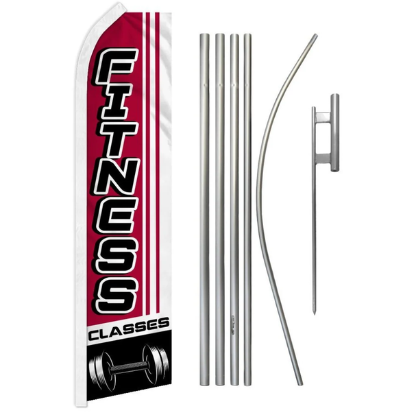 Fitness Classes Super Flag & Pole Kit