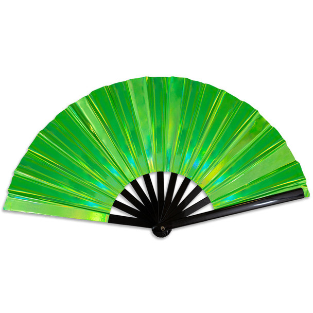 Metallic Teal X-Large Hand Fan