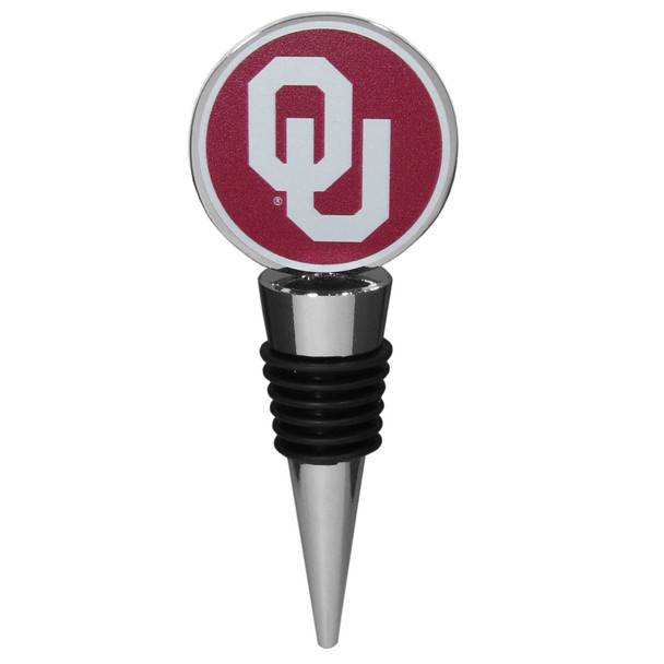 Oklahoma Sooners Logo Wine Stopper