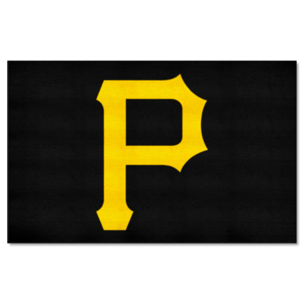 Pittsburgh Pirates Ulti-Mat Rug - 5ft. x 8ft. P Primary Cap Logo