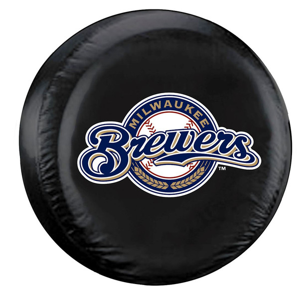 Milwaukee Brewers Tire Cover Standard Size Black
