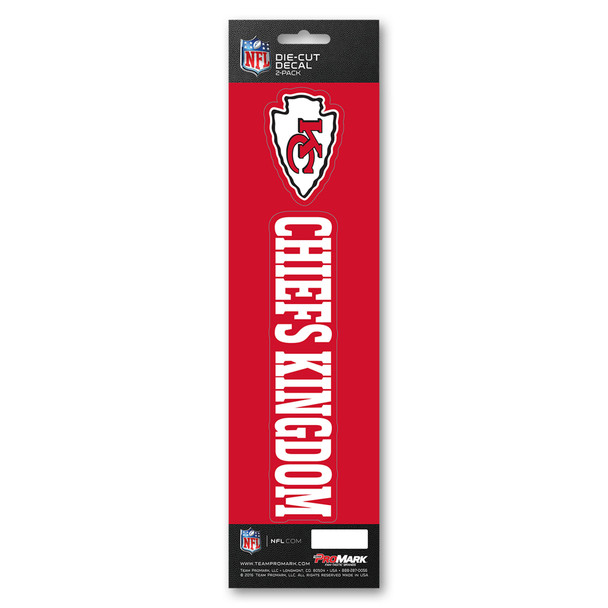 Kansas City Chiefs Team Slogan Decal Primary Logo & Team Slogan Red