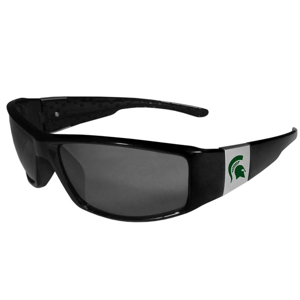Michigan St. Spartans Chrome Wrap Sunglasses Michigan St. Spartans Chrome Wrap Sunglasses